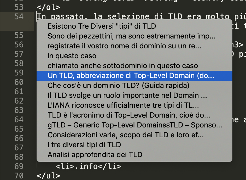 La cronologia delle stringhe copiate in Sublime Text